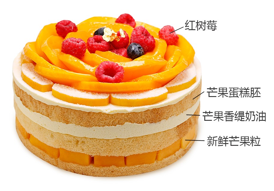 花開富貴醬心裸蛋糕