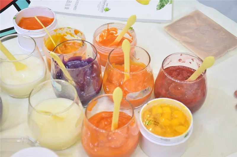 鮮艷活力的果醬試吃裝